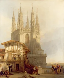 Der Eingang zum Nordquerschiff, Kathedrale von Burgos, 1835